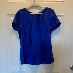 Talbots petite navy blue blouse